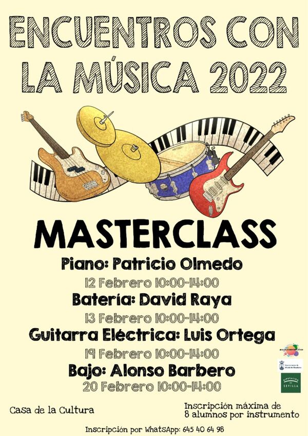 Cinco Masterclass gratuitas en Encuentros con la Música 2022