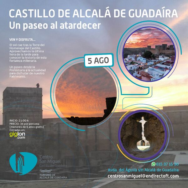 Un paseo al atardecer por el Castillo de Alcalá