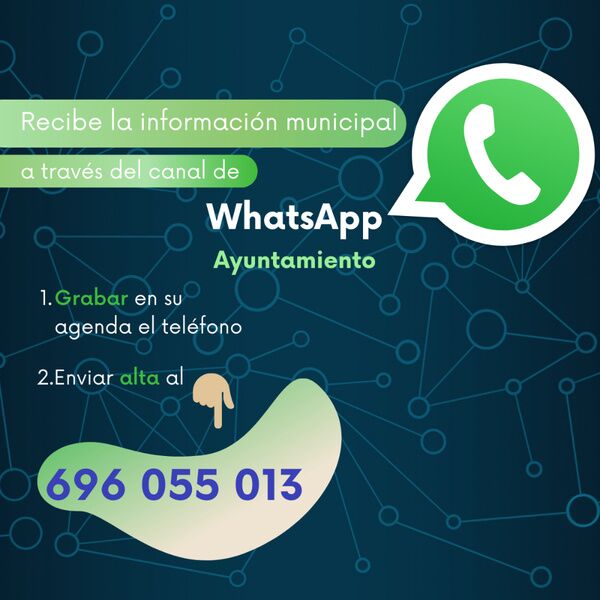 Información municipal por canal WhatsApp