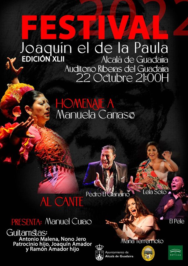 Festival Flamenco Joaquín el de la Paula con homenaje a Manuela Carrasco