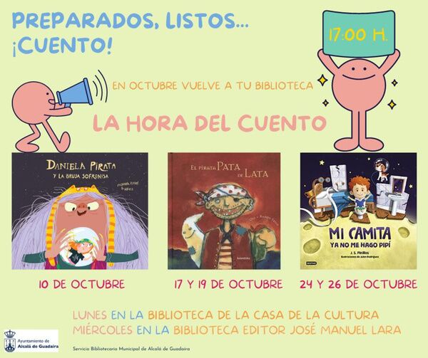 La Hora del Cuento en las bibliotecas de Alcalá