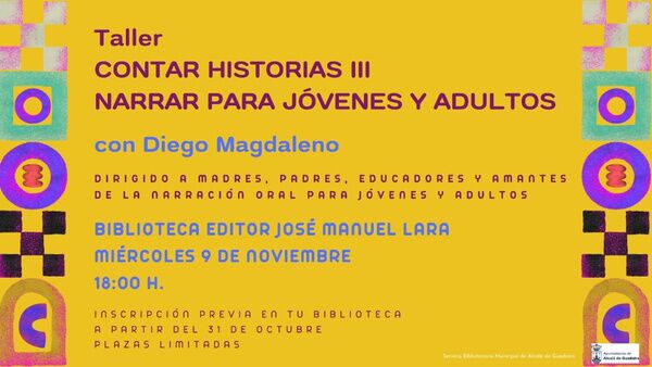 Taller para saber contar historias a jóvenes y adultos