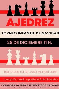 Torneo infantil de ajedrez en la biblioteca