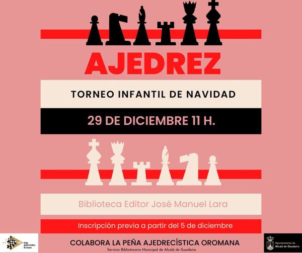 Torneo infantil de ajedrez en la biblioteca