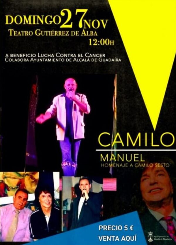 Concierto solidario de Camilo Manuel en el Gutiérrez de Alba