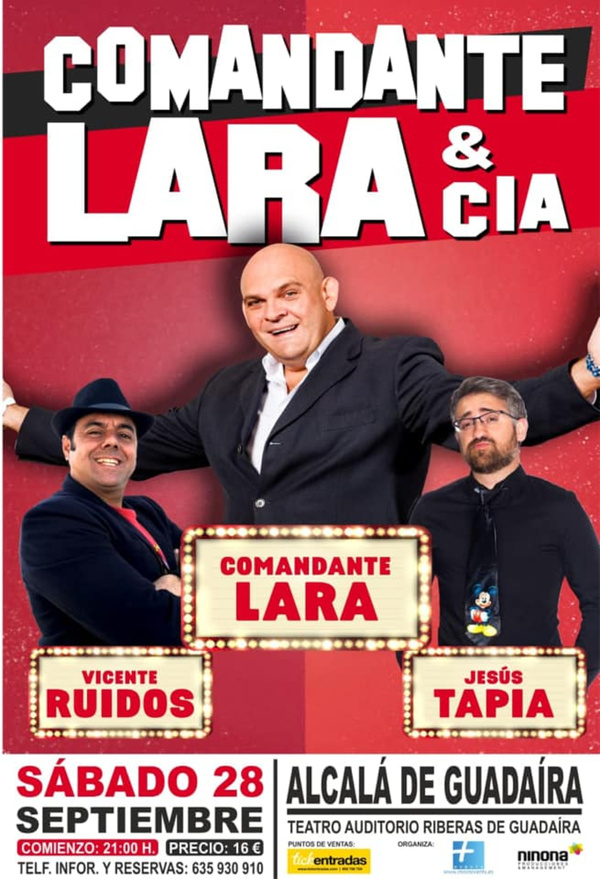 Risas y carcajadas en el Auditorio con el Comandante Lara y Compañía