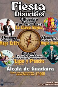 Fiesta en los distritos con espectáculos en parques de Alcalá