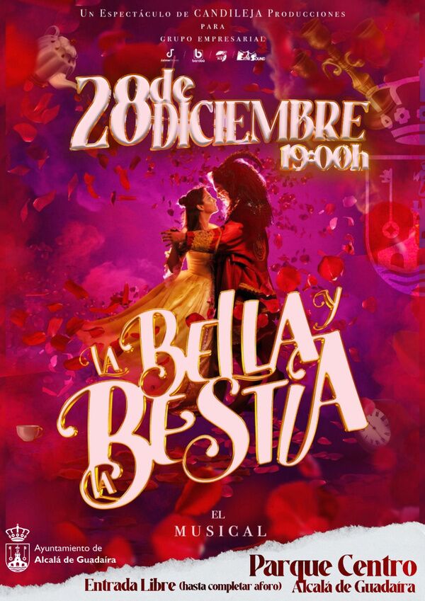 El musical de La Bella y La Bestia en el Parque Centro