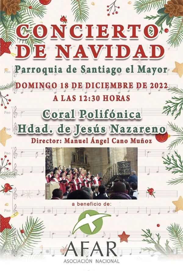 Concierto de Navidad a beneficio de AFAR