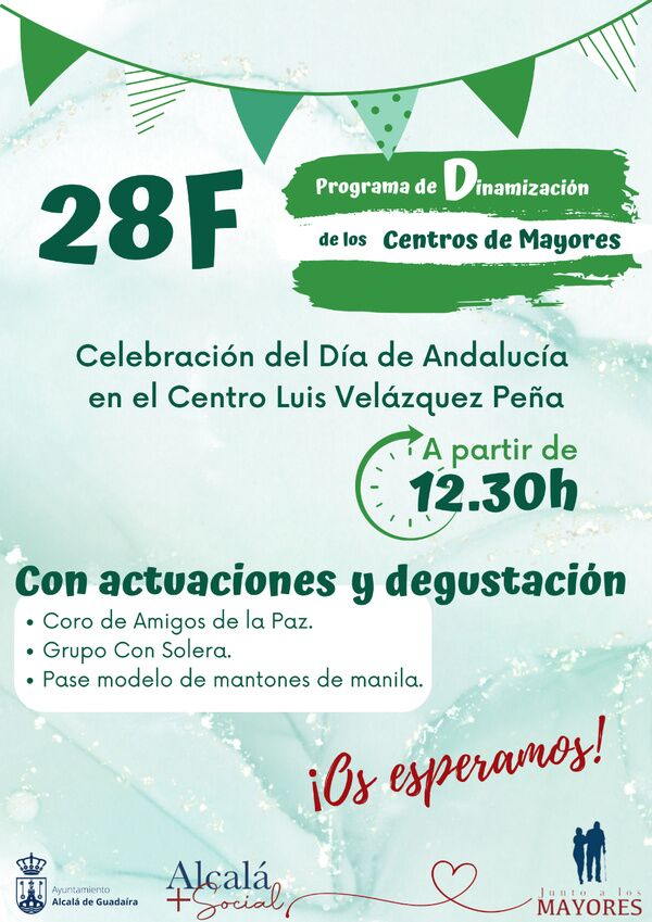 Celebración del 28F para los mayores en Alcalá