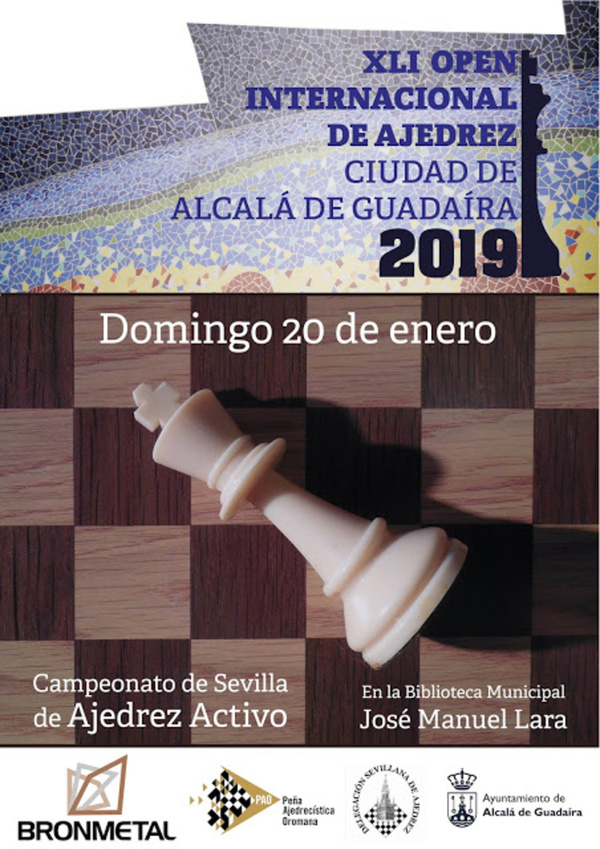 XLI Open Internacional de Ajedrez Ciudad de Alcalá  de Guadaíra 2019 en la Biblioteca municipal J.M. Lara