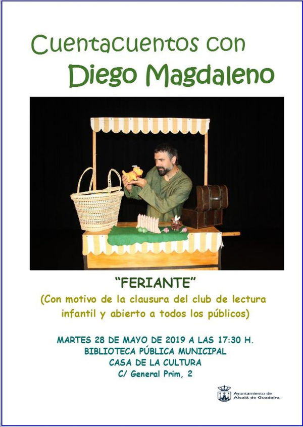 La Biblioteca clausura el club de lectura infantil con una sesión de cuentos a cargo de Diego Magdaleno