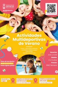 Inscripción para las Actividades Multideportivas Verano 2023