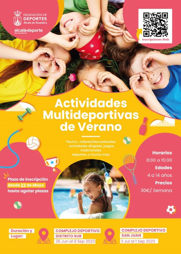 Inscripción para las Actividades Multideportivas Verano 2023