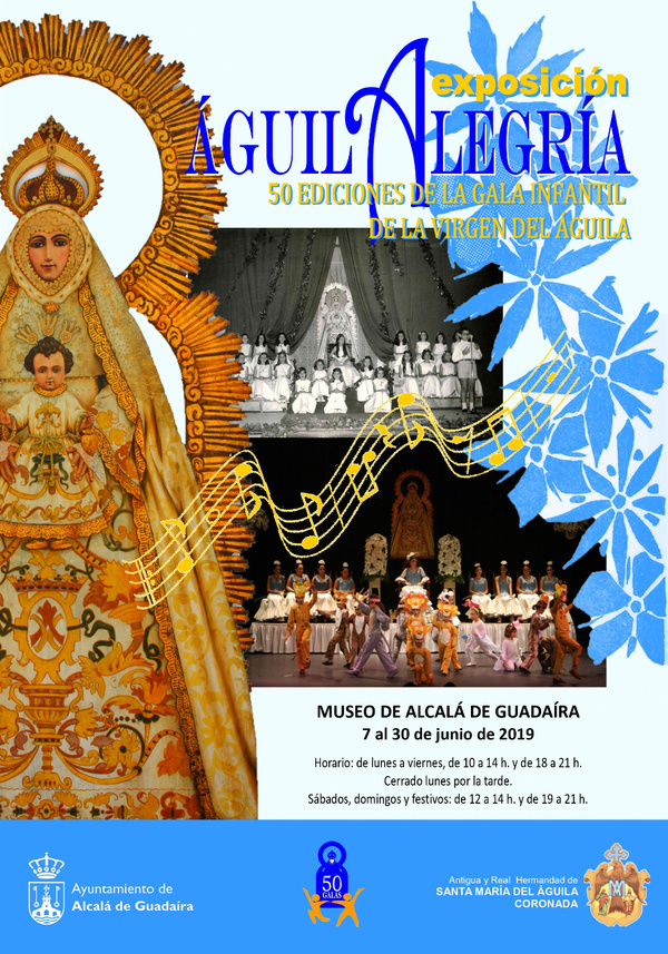 La exposición AguiAlegría celebra las 50 ediciones de la Gala Infantil de la Virgen del Águila