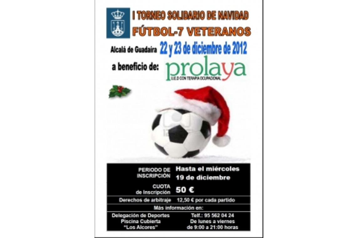 DEPORTE ORGANIZA EL I TORNEO SOLIDARIO DE NAVIDAD FÚTBOL-7 VETERANOS