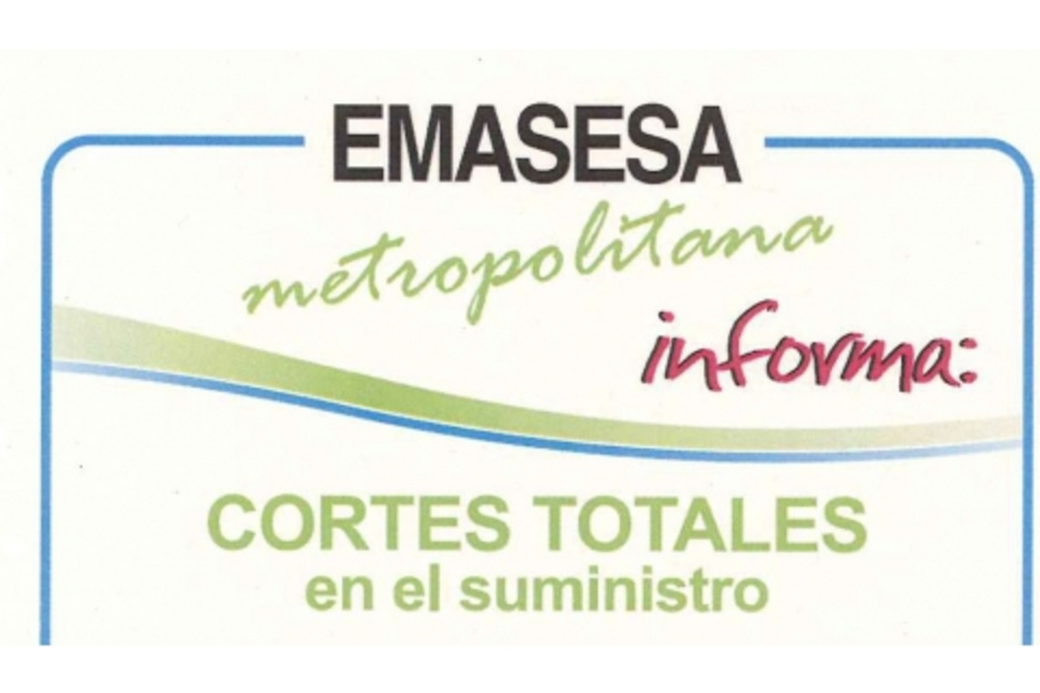 EMASESA HA ANUNCIADO UN CORTE DE SUMINISTRO PARA EL DÍA 22 EN CUCHIPANDA
