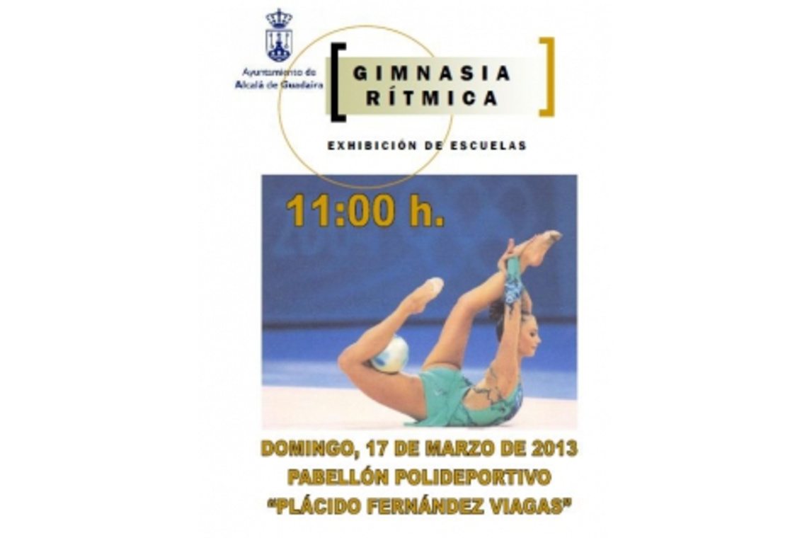EXHIBICIÓN DE GIMNASIA RÍTMICA DE LAS ESCUELAS MUNICIPALES ESTE DOMINGO