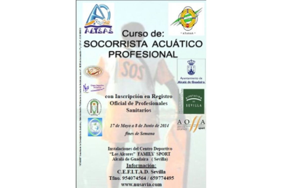 NOTA DE SERVICIO. CURSO DE SOCORRISMO CON INSCRIPCIÓN EN REGISTRO OFICIAL DE PROFESIONALES SANAITARIOS