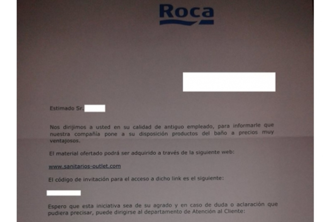 EL PLENO ALCALAREÑO REPRUEBA A ROCA POR ENVIAR CARTAS PERSONALIZADAS A TRABAJADORES DESPEDIDOS PARA QUE COMPREN SUS PRODUCTOS