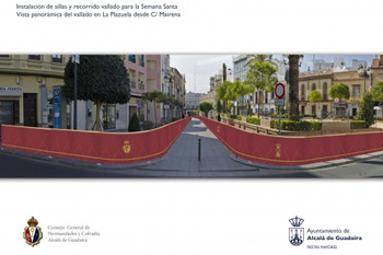 CERRADOS LOS ÚLTIMOS FLECOS DE LA INSTALACIÓN DE SILLAS PARA LA SEMANA SANTA DE ALCALÁ DE GUADAÍRA