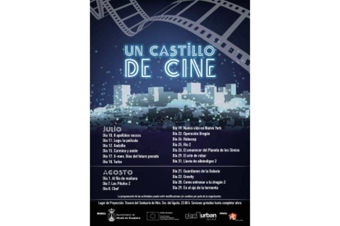 EL CASTILLO DE ALCALÁ VUELVE A SER ESCENARIO DEL CINE DE VERANO