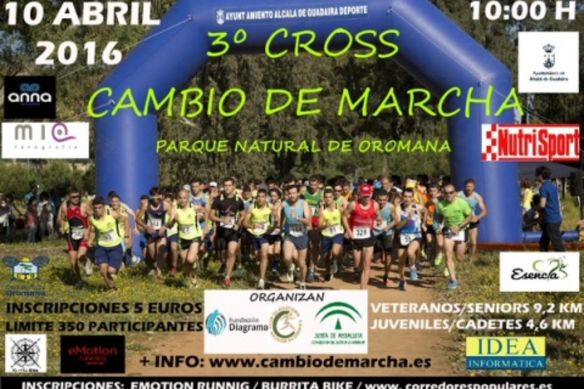 EL PARQUE DE OROMANA DE ALCALÁ ACOGE EL III CROSS CAMBIO DE MARCHA EL PRÓXIMO 10 DE ABRIL