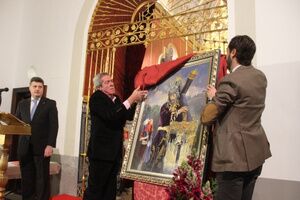 JESÚS NAZARENO, LA VIRGEN Y EL JUDÍO CENTRAN EL CARTEL DE LA SEMANA SANTA ALCALAREÑA 2017 REALIZADO POR RECACHA