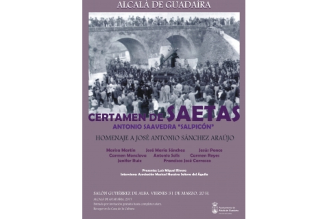 GRANDES VOCES SE DARÁN CITA UN AÑO MÁS EN EL TRADICIONAL CERTAMEN DE SAETAS ANTONIO SAAVEDRA SALPICÓN