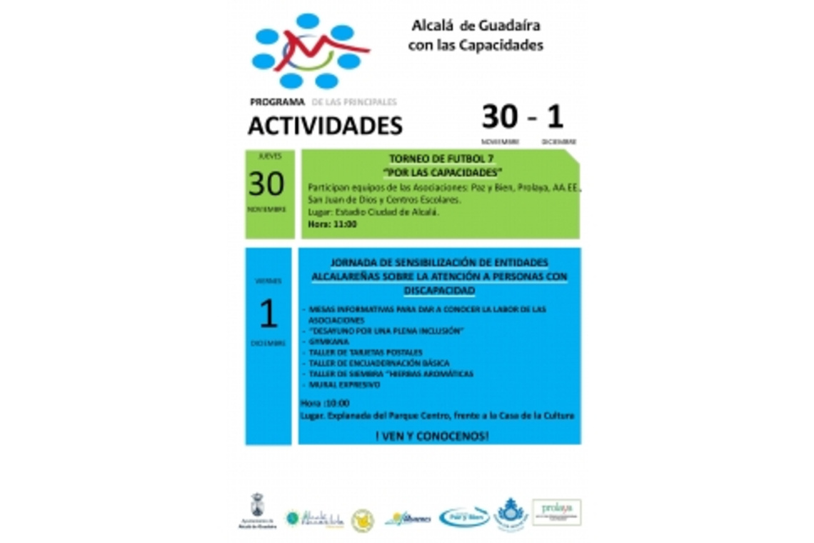 CONMEMORACIÓN DEL 3 DE DICIEMBRE CON ACTIVIDADES DE EDUCACIÓN PARA LA INTEGRACIÓN DE LAS PERSONAS CON DISCAPACIDAD