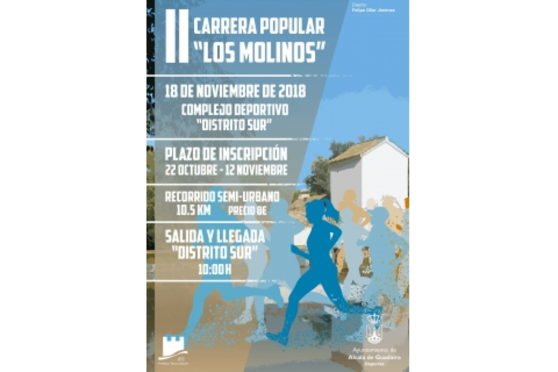 LA II CARRERA POPULAR LOS MOLINOS SERÁ EL 18 DE NOVIEMBRE