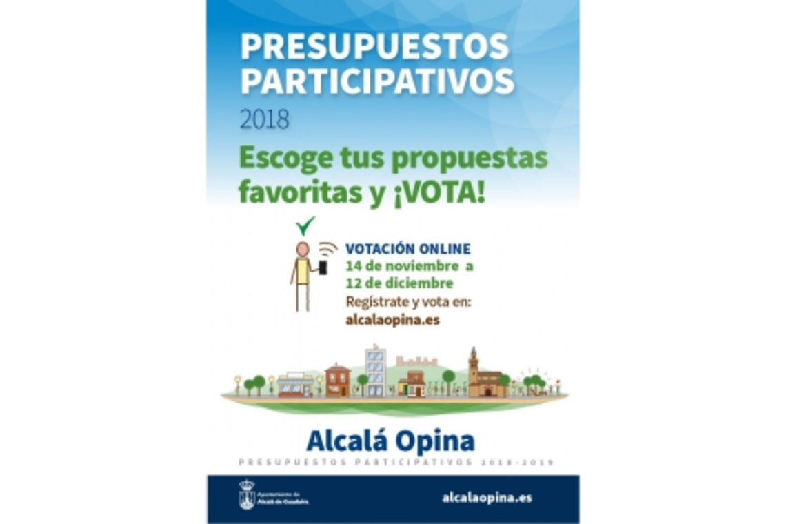 ABIERTA LA VOTACIÓN DE LAS  16  INICIATIVAS PROPUESTAS CIUDADANAS EN EL PROYECTO DE PRESUPUESTOS PARTICIPATIVOS