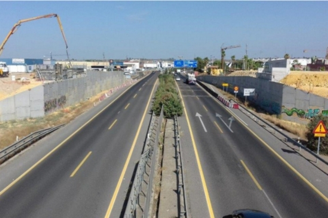 Las obras de la A-392 obligan al corte de la A-376 la noche del martes 12 de febrero