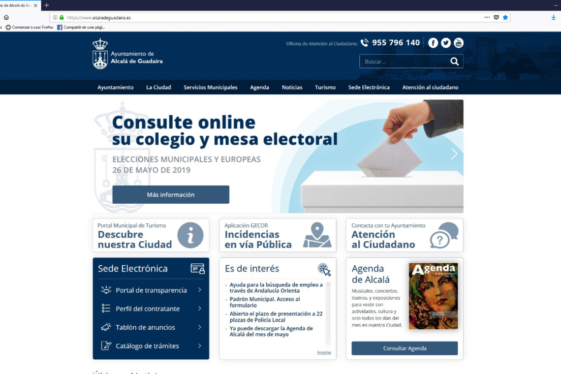 El Ayuntamiento facilita y anima a la participación democrática con una aplicación para conocer  la mesa electoral asignada a cada elector