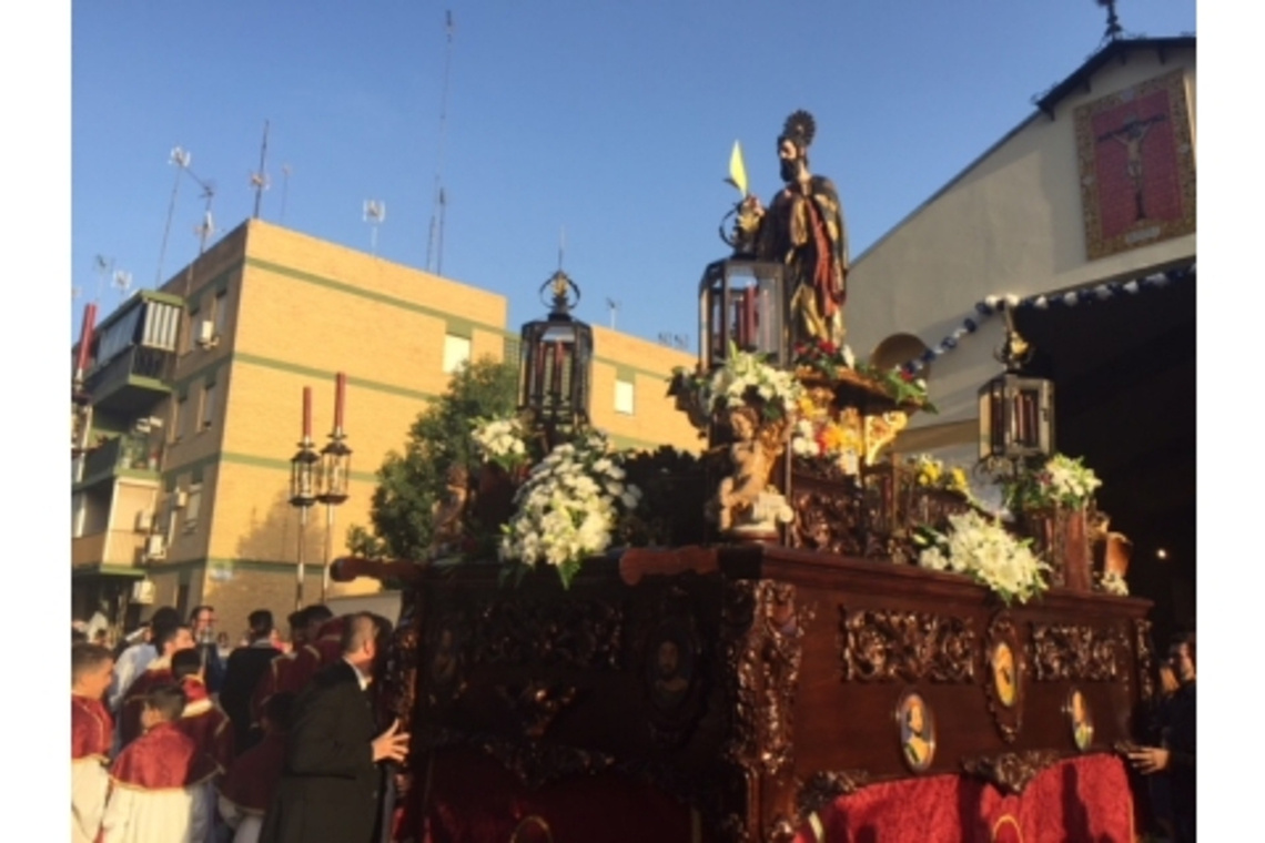 La imagen de San Mateo procesionará este sábado, 21 de septiembre, por las calles de su ciudad