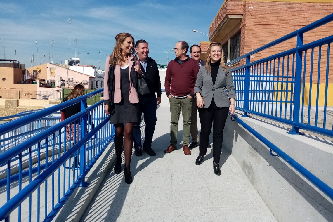 En funcionamiento la importante obra de accesibilidad acometida por el Ayuntamiento en el CEIP San Mateo