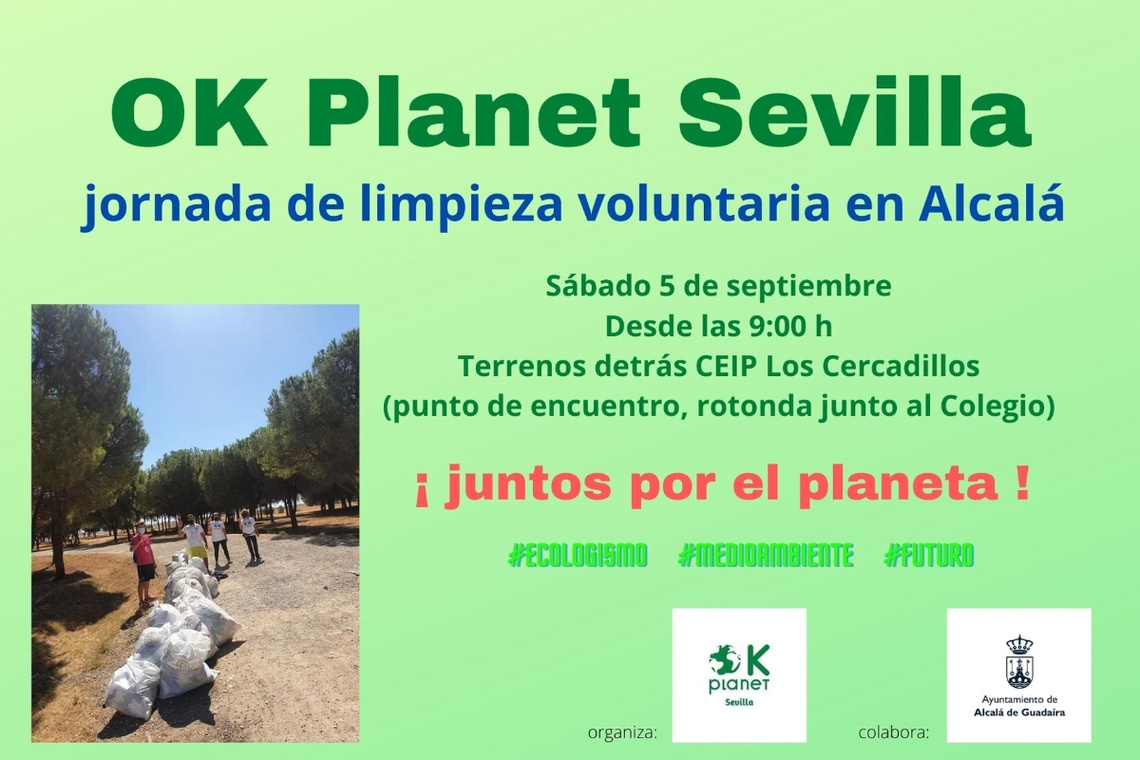 OK Planet organiza una jornada de limpieza voluntaria para este sábado detrás del CEIP Los Cercadillos
