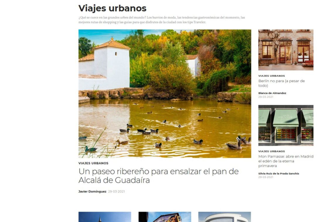 Las Riberas del Guadaíra en la prestigiosa revista de viajes  Condé Nast Traveler