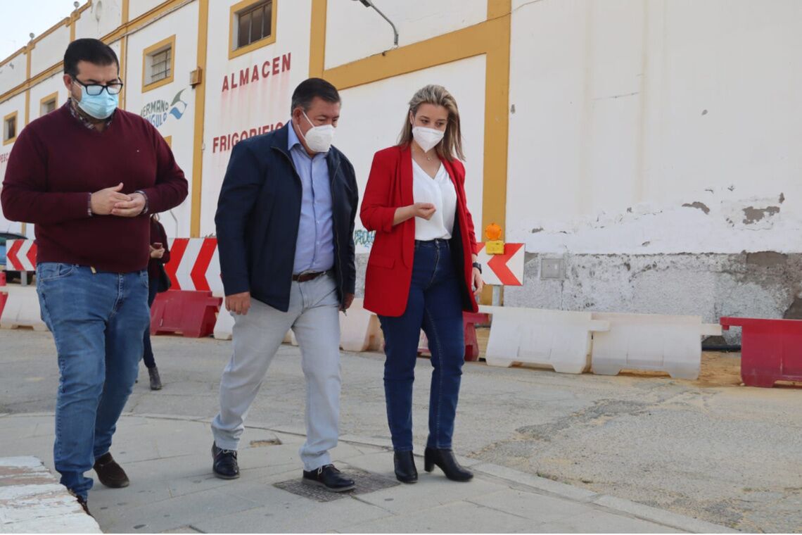 Avanzan las obras de reurbanización de las calles Barcelona y Tren de los Panaderos