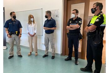 Clausura de las jornadas de formación en el manejo de arma  eléctrica Taser para la Policía Local