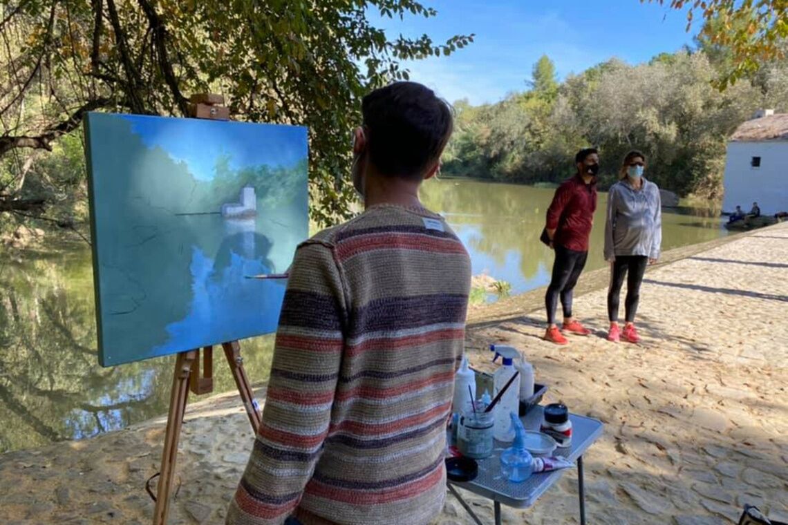 Los paisajes de Alcalá vuelven a concentrar a los amantes de la pintura