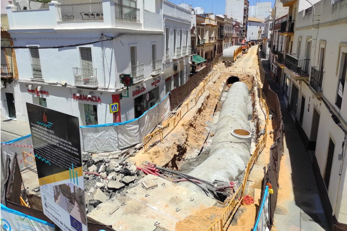 Las obras de la calle La Mina cumplen todas las normas relativas a la protección del patrimonio