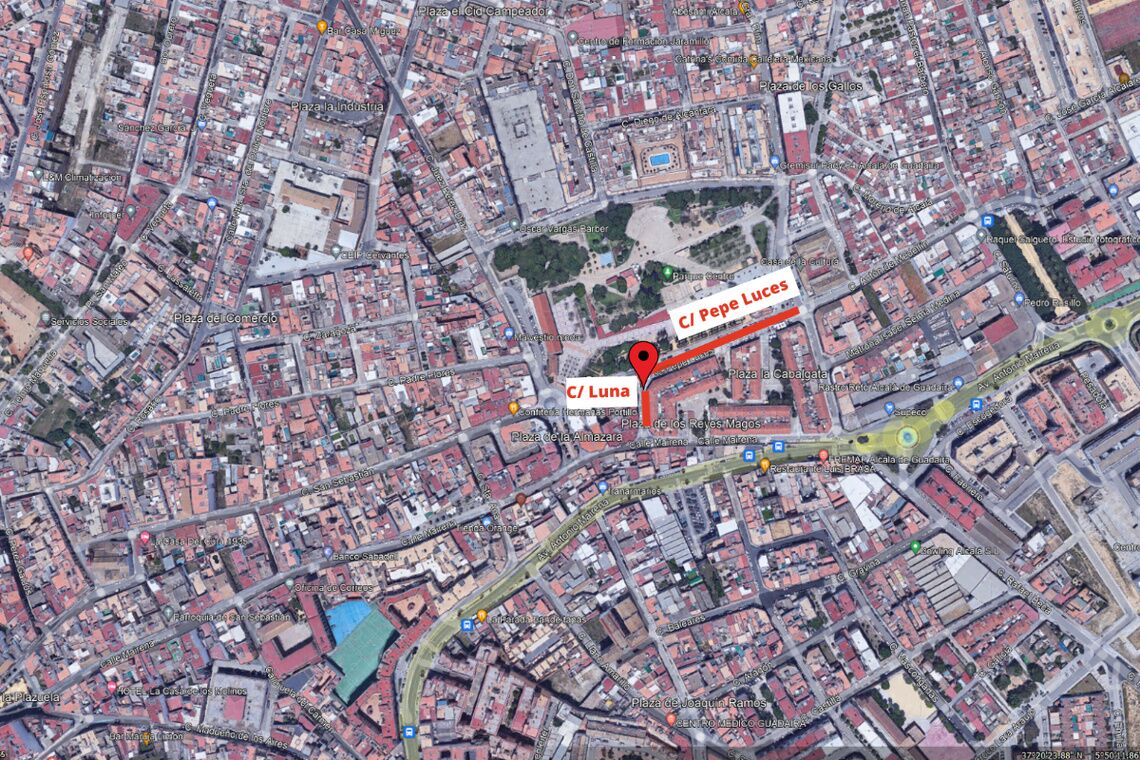 Tráfico anuncia el cambio de sentido de la calle Luna facilitando la descongestión del tráfico en la céntrica vía Santa Ana