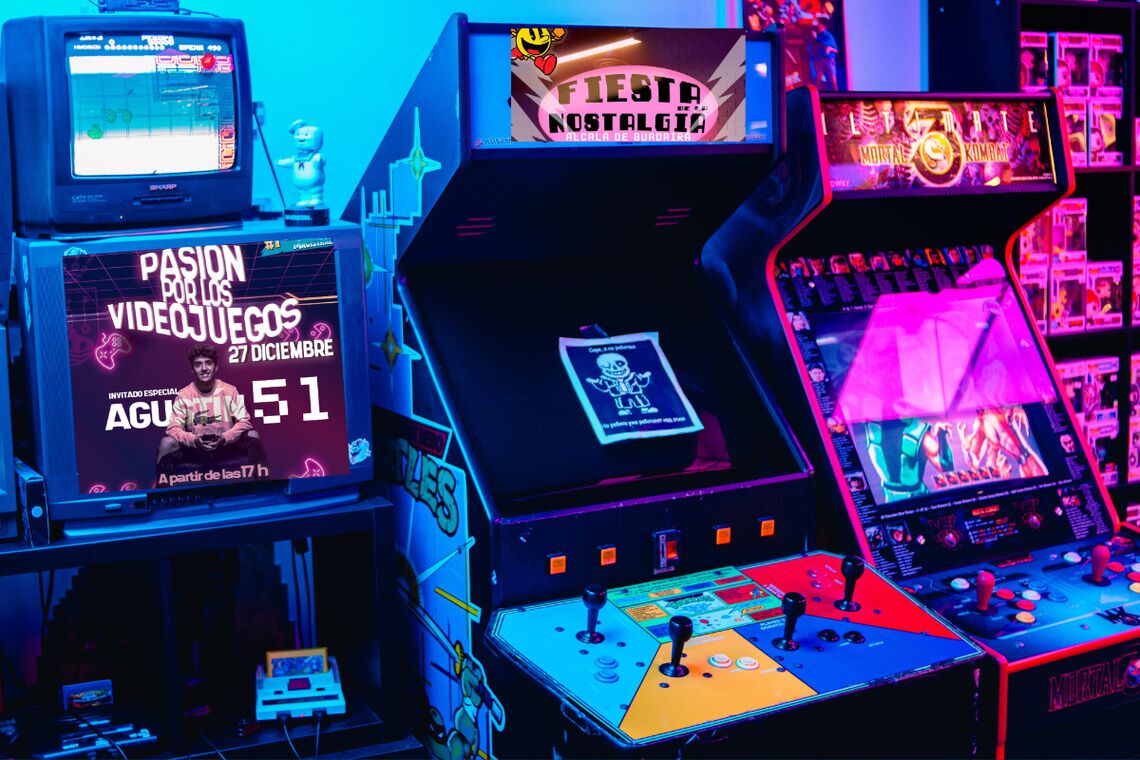 Semana de diversión en Alcalá con los videojuegos más actuales y las maquinitas retros de los 80´