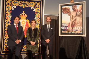 Una pintura de la Hermandad de la Divina Misericordia, del artista José Mª Pedernal, cartel de la Semana Santa