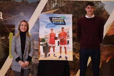 Dos Campeones del Mundo de baloncesto, protagonistas de una campaña cívica en Alcalá de Guadaíra
