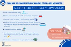 El Ayuntamiento recuerda el Plan Municipal de Vigilancia y Control de los mosquitos para prevenir respecto al Virus del Nilo