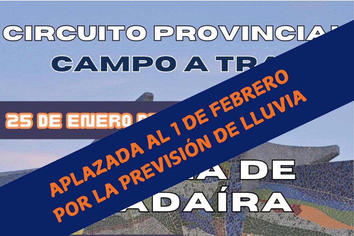  Alcalá de Guadaíra será sede de la última prueba del Circuito Provincial de Campo a Través 24-25
