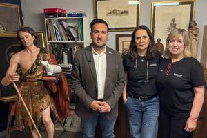 Una talla del XVII de San Juan Bautista restaurada gracias a la subvención de Bienes Muebles impulsada por el Ayuntamiento