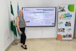 El Ayuntamiento restaura el talud y el camino de Benarosa, en el Parque de Oromana